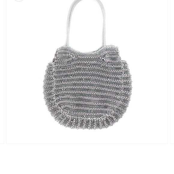 Sa757c4369e3f462fb375f7279decf  Silver Knit Women\'s Bag